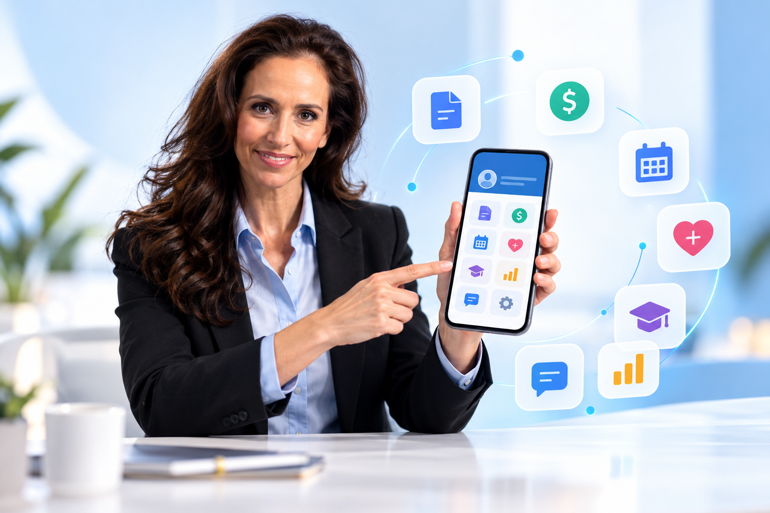 Employee using a unified mobile workforce portal
